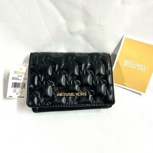 Michael Kors Black Embossed Wallet
